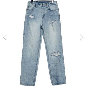 Ksubi Light Blue Distressed Boyfriend Jeans